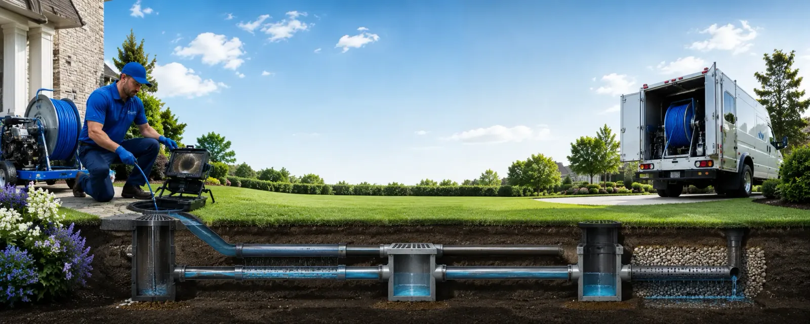 Outdoor drain cleaning information for Baldwin, NY